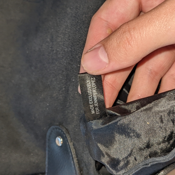 Large Suede Black Shoulder Purse - Picture 7 of 7